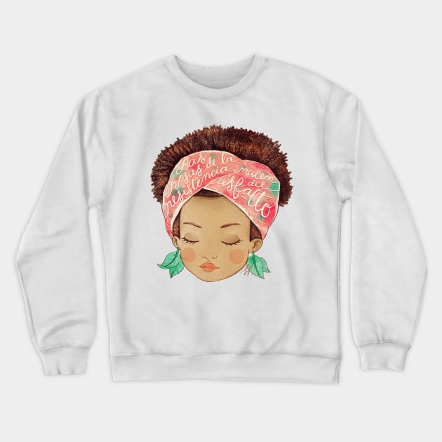 roses of resistance Crewneck Sweatshirt by solfortuny